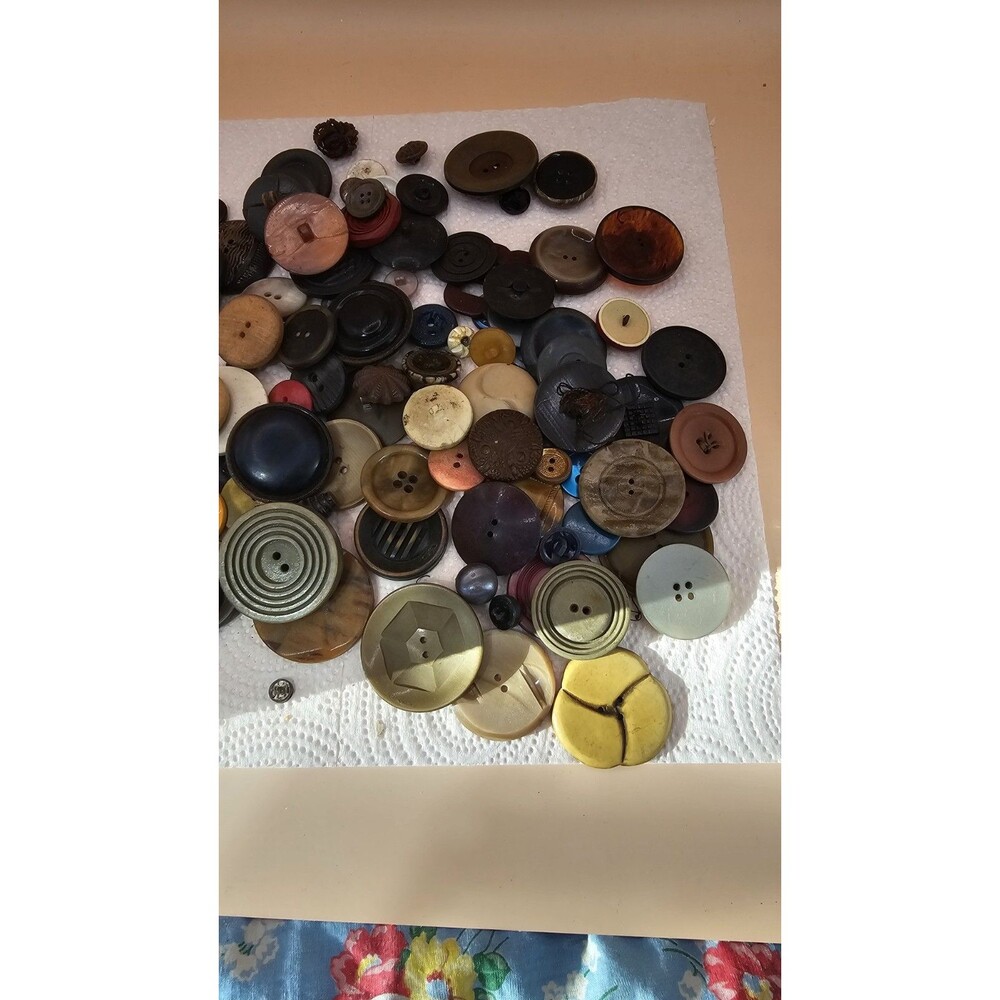 Antique Vintage Buttons. Bag A